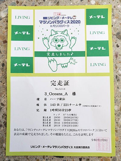 マラソン部　マラソンパラダイスに参加