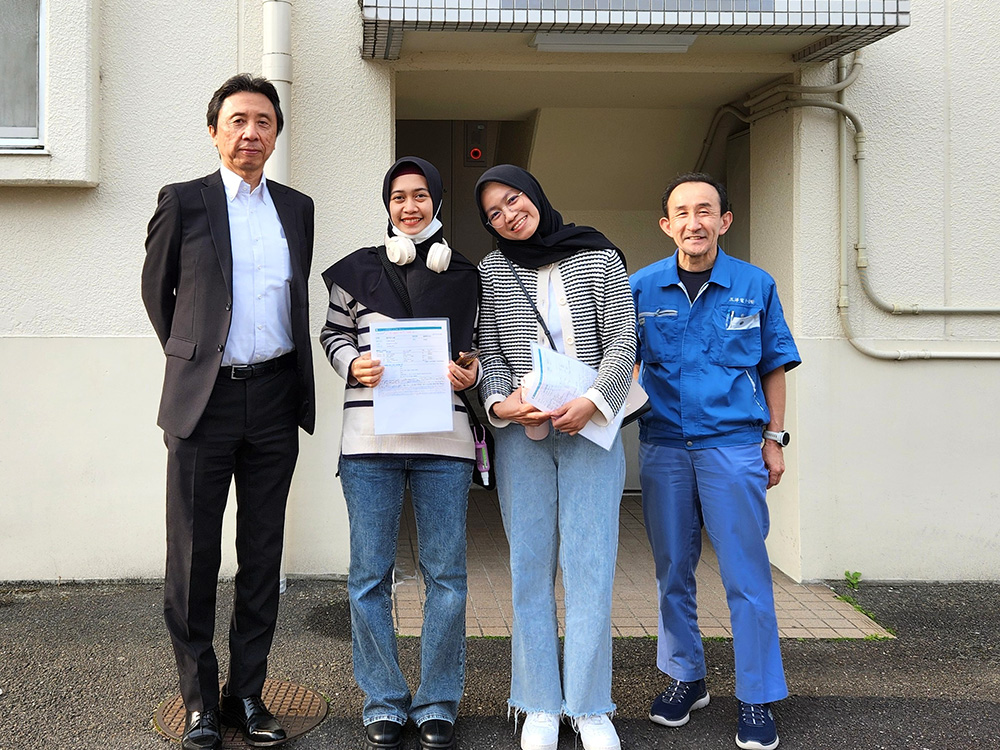 技能実習生２名実習期間修了して帰国